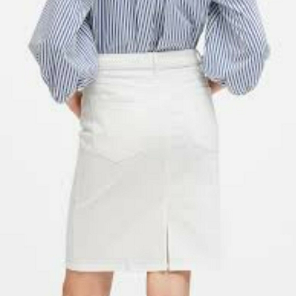 Banana republic petite button-fly denim pencil sk - Picture 2 of 10